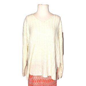 Vintage Carolyn Taylor for By Design Tunic V-Neck Sweater